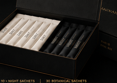 Open Magnanimis Ritual Box revealing Day and Night sachets